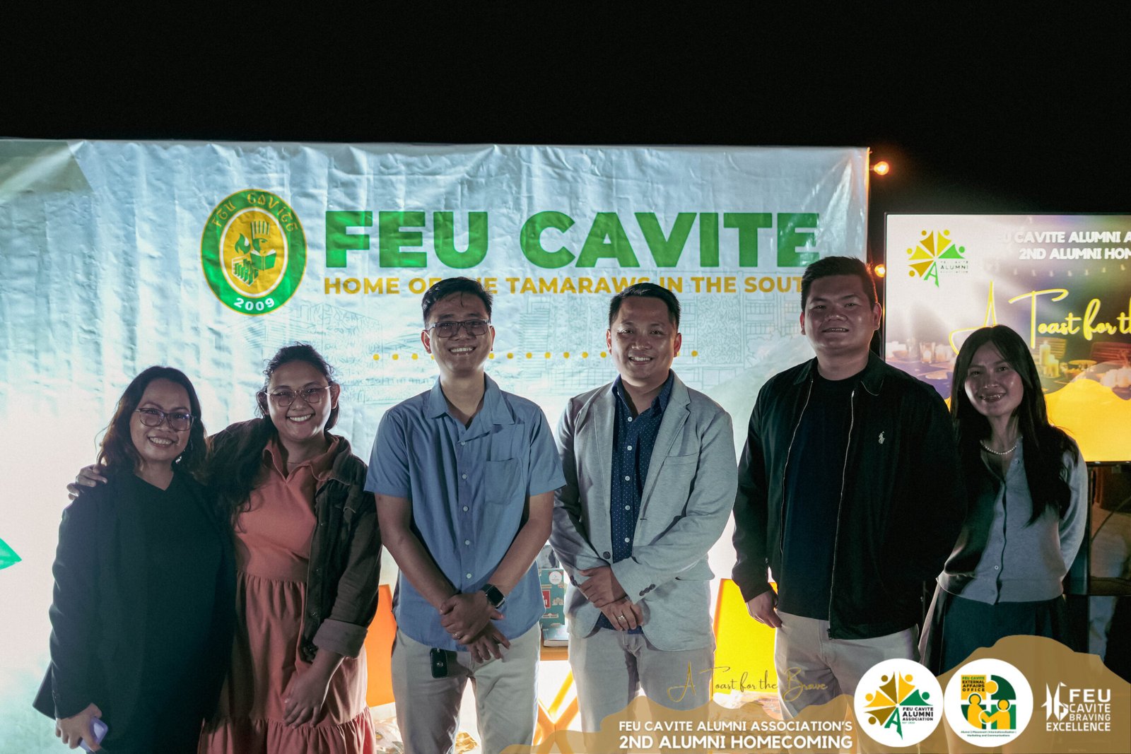 Ms. Leanette Puno (Auditor) reports about the FEUCAA's Accomplishments Mr. Celmer Santos, Director of the FEU Alumni Relations together with the FEU Cavite Alumni Association and FEU Cavite External Affairs Office