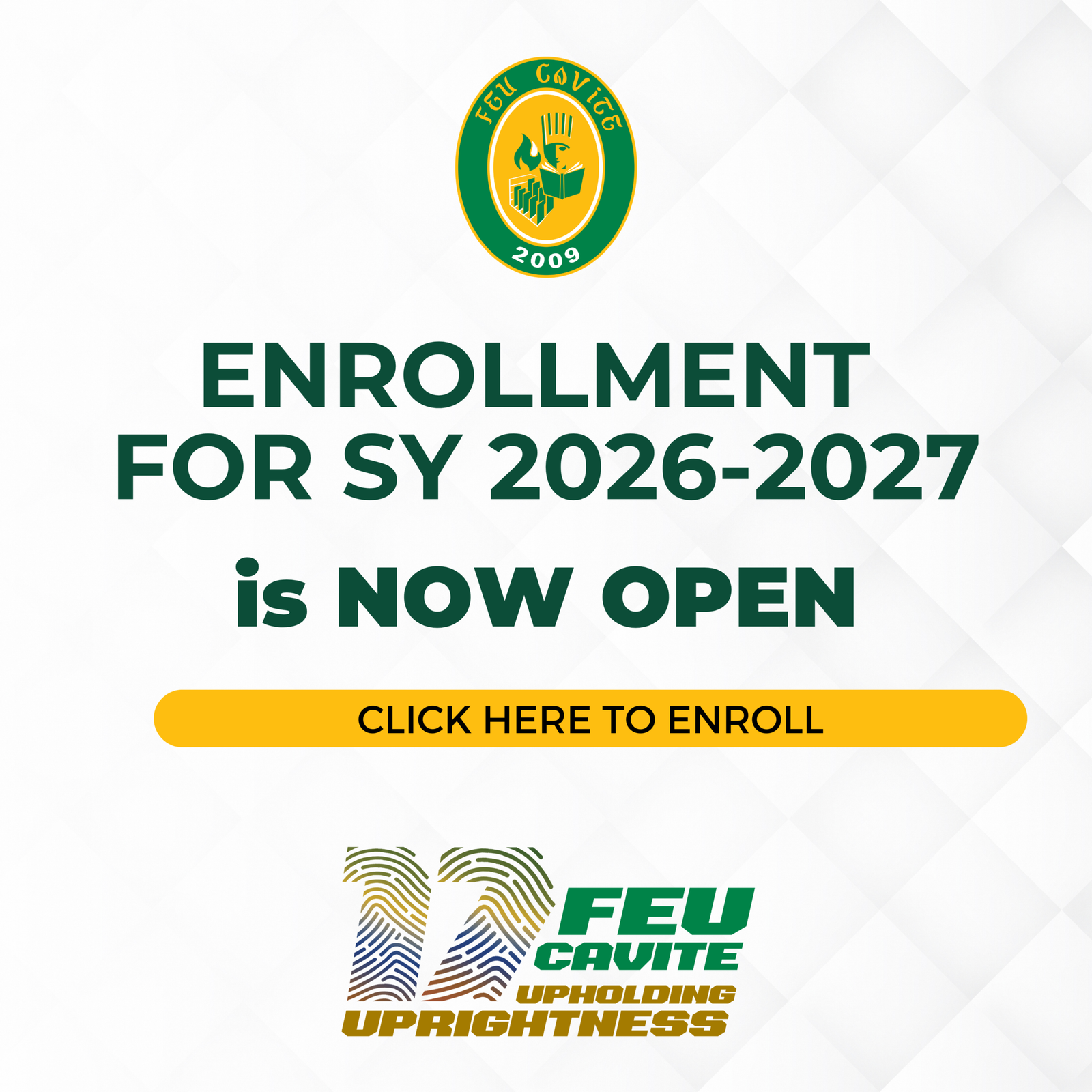 BED Enrollment Schedule for OLD Students 2024-2025