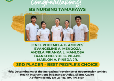 3rd Placer – Best People’s Choice