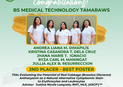 2nd Placer – Best Poster