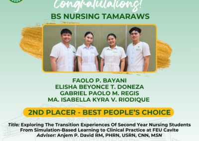 2nd Placer – Best People’s Choice