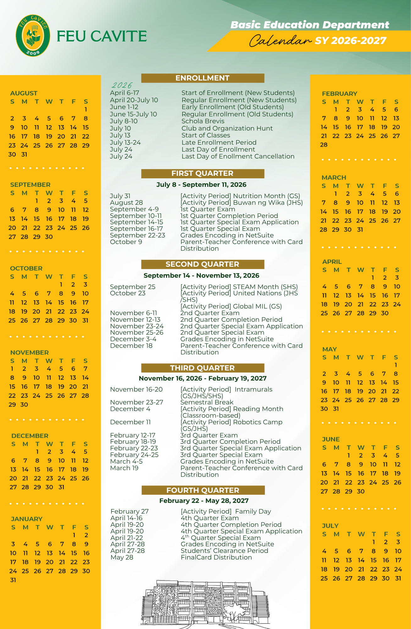 BED Calendar Page 1