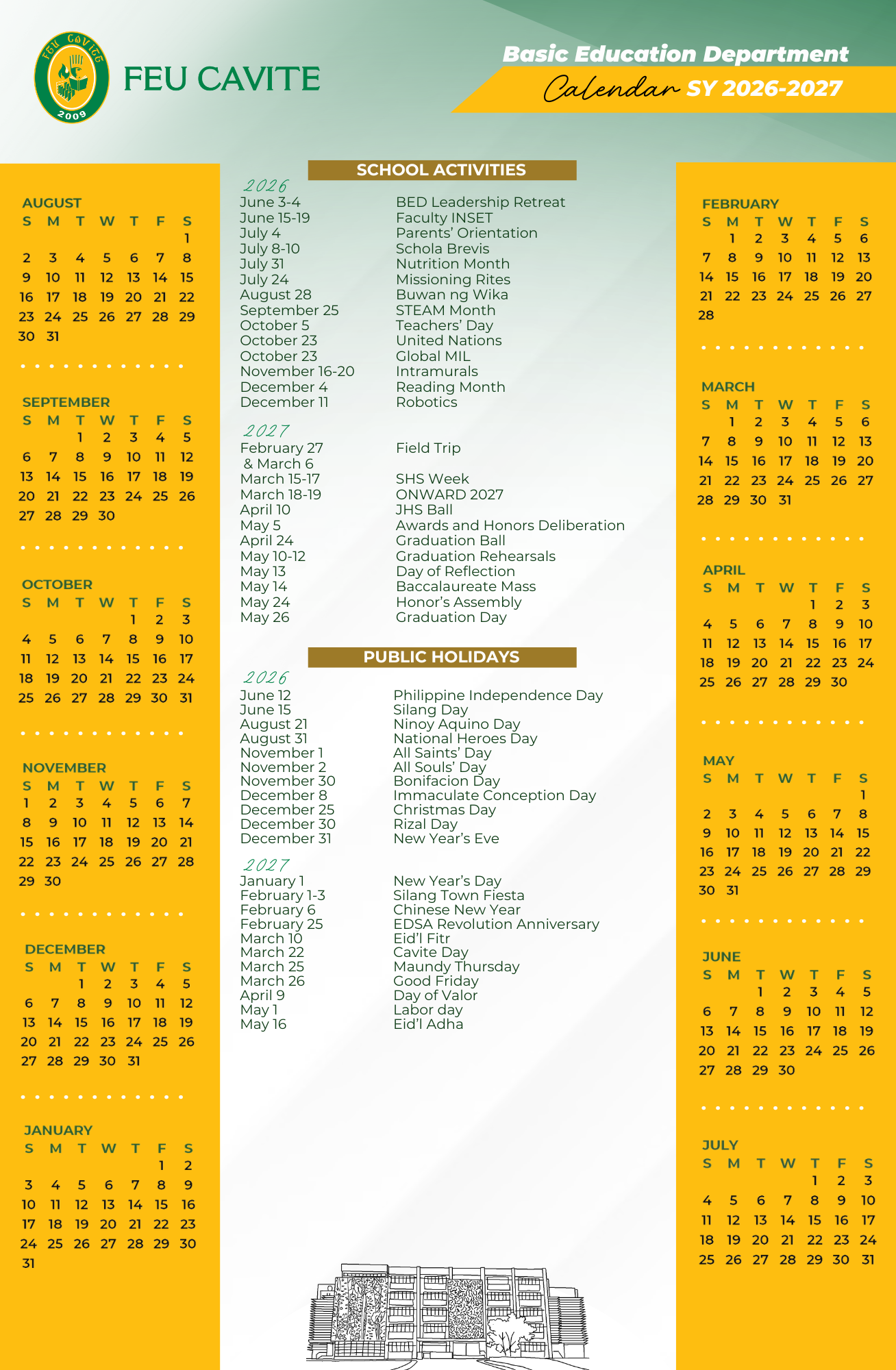 BED Calendar Page 2