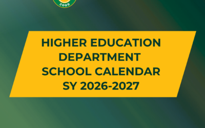 HED SCHOOL CALENDAR SY 2026-2027