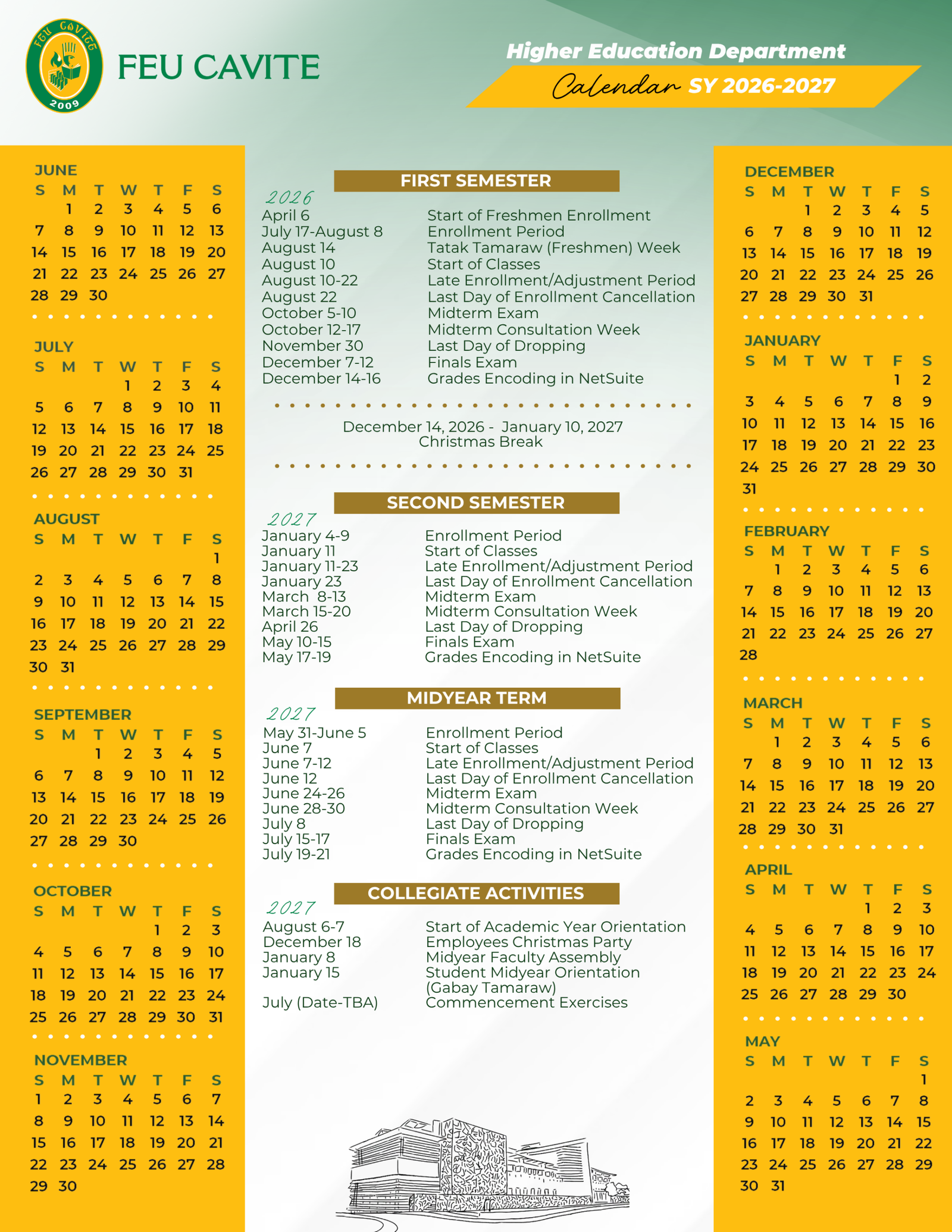 BED Calendar Page 1
