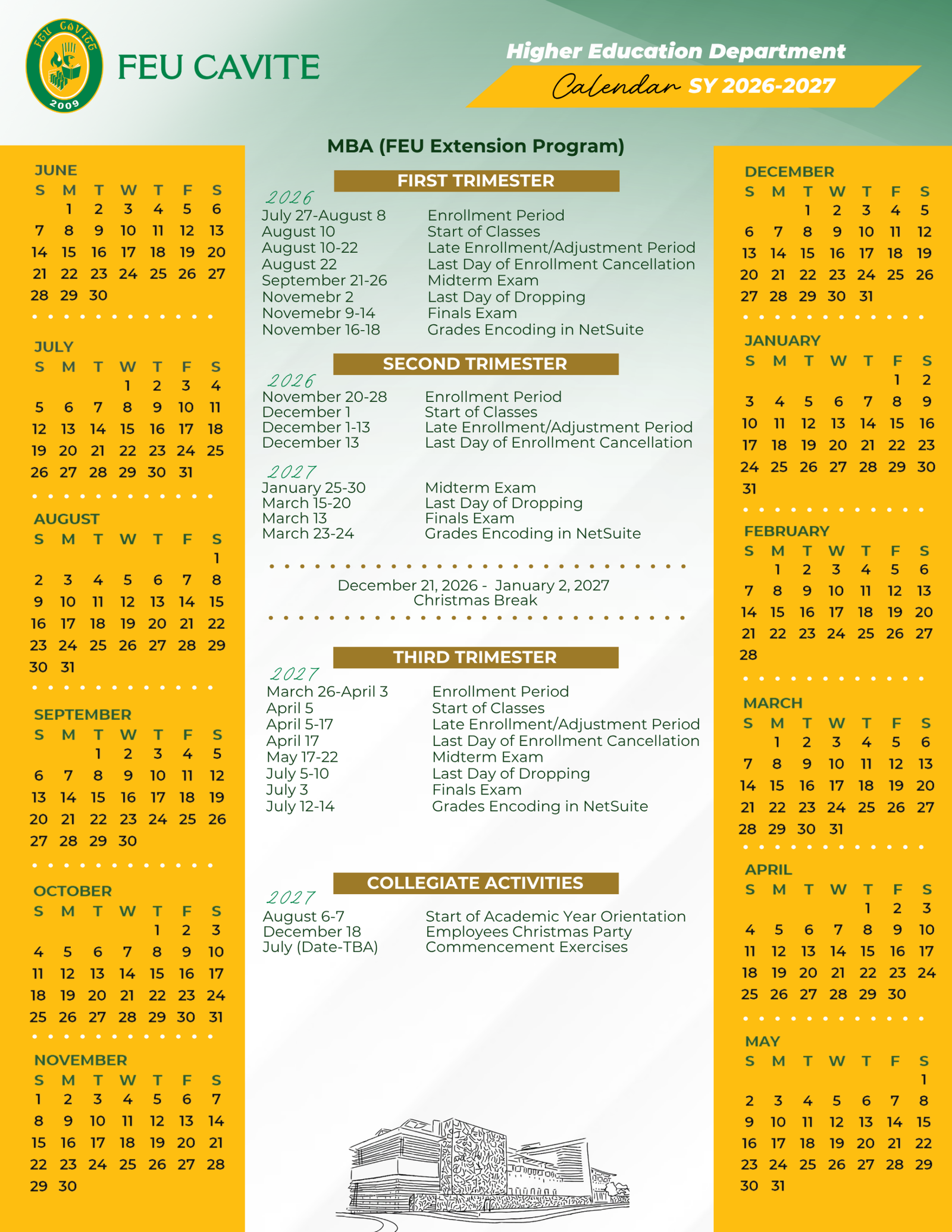BED Calendar Page 1
